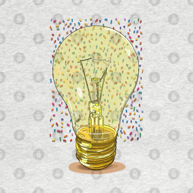 Lightbulb & sprinkles by M[ ]